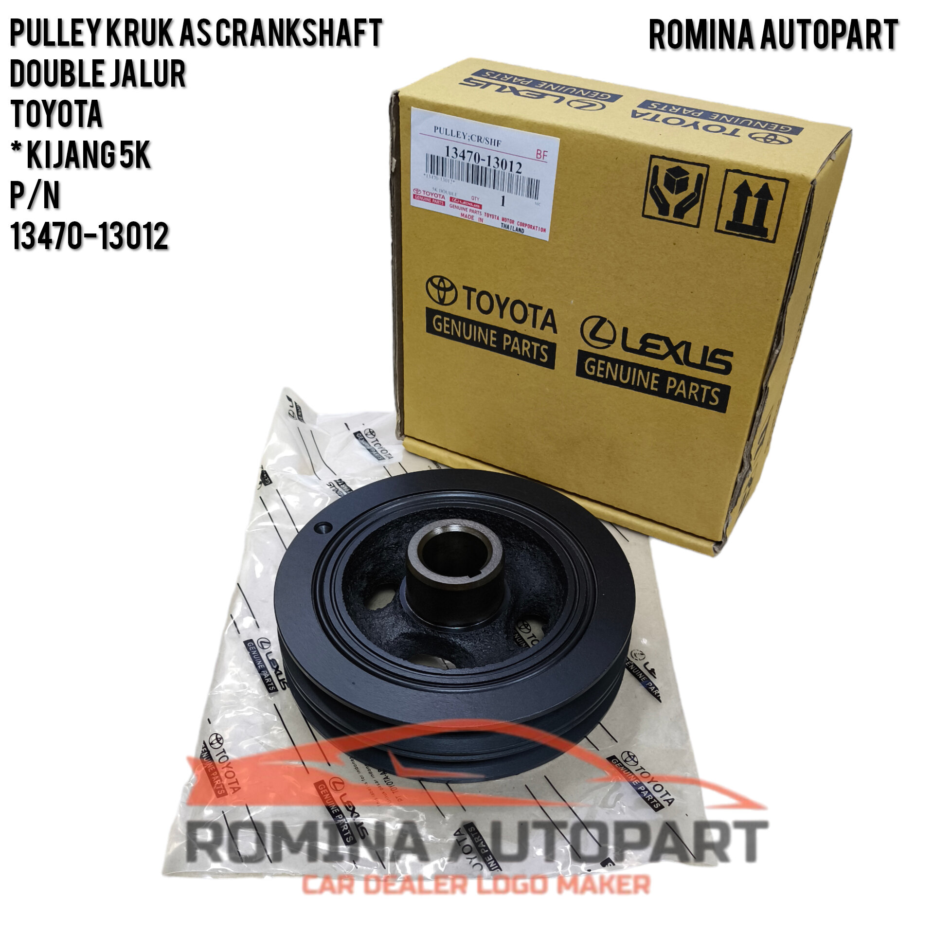 PULLEY KRUK AS CRANKSHAFT TOYOTA KIJANG 5K SUPER DOUBLE JALUR ORIGINAL Lazada Indonesia