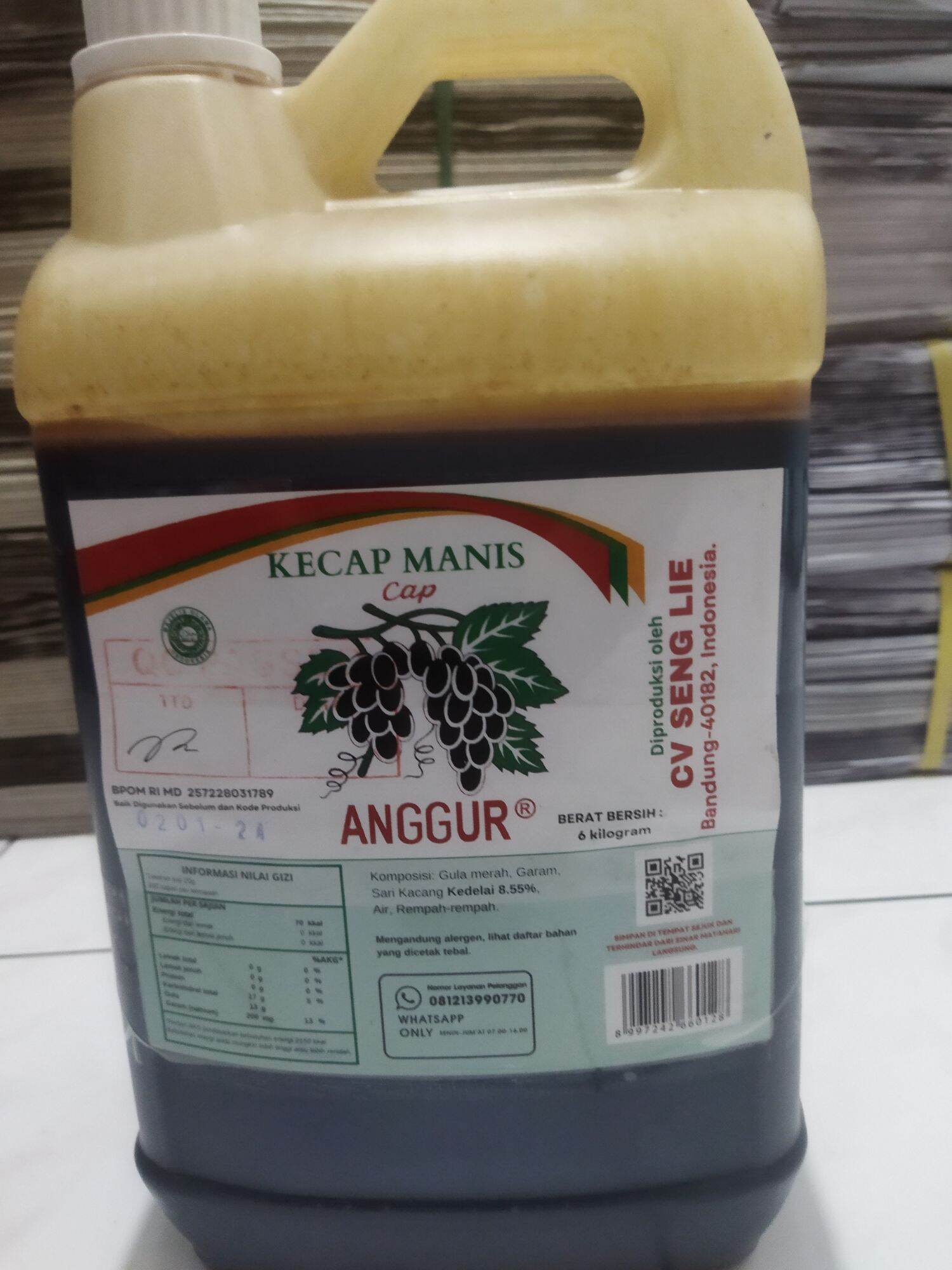 Kecap Anggur Manis 6 Kg Jerigen | Lazada Indonesia