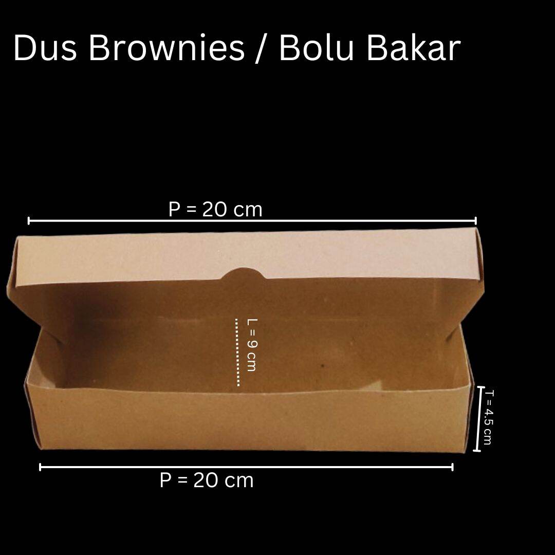 Dus Roti Display Dus Brownies / Bolu Bakar / Dus Roti Kraft Laminasi | Lazada Indonesia