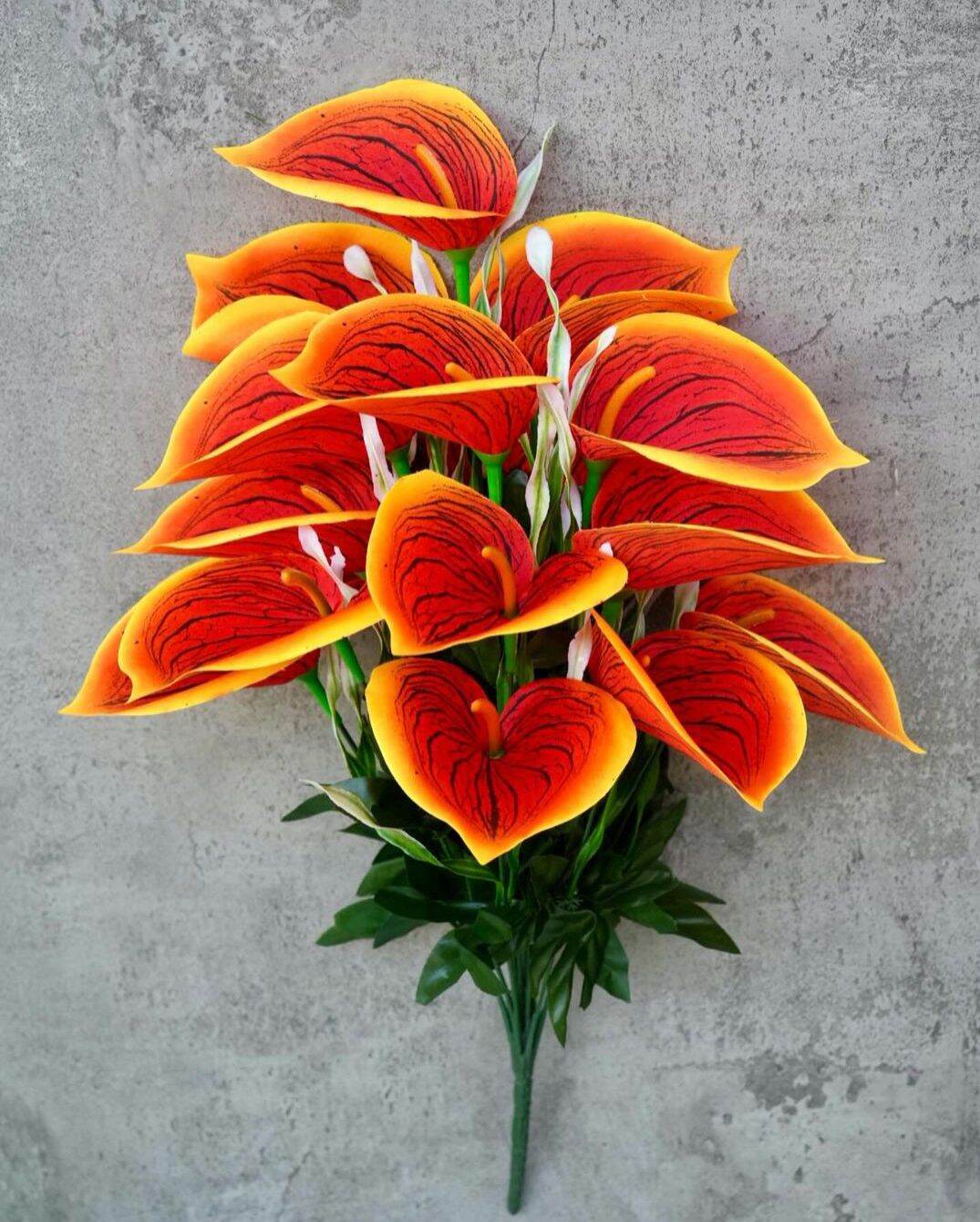 Bunga Lilly / Bunga anthurium artificial TANPA POT