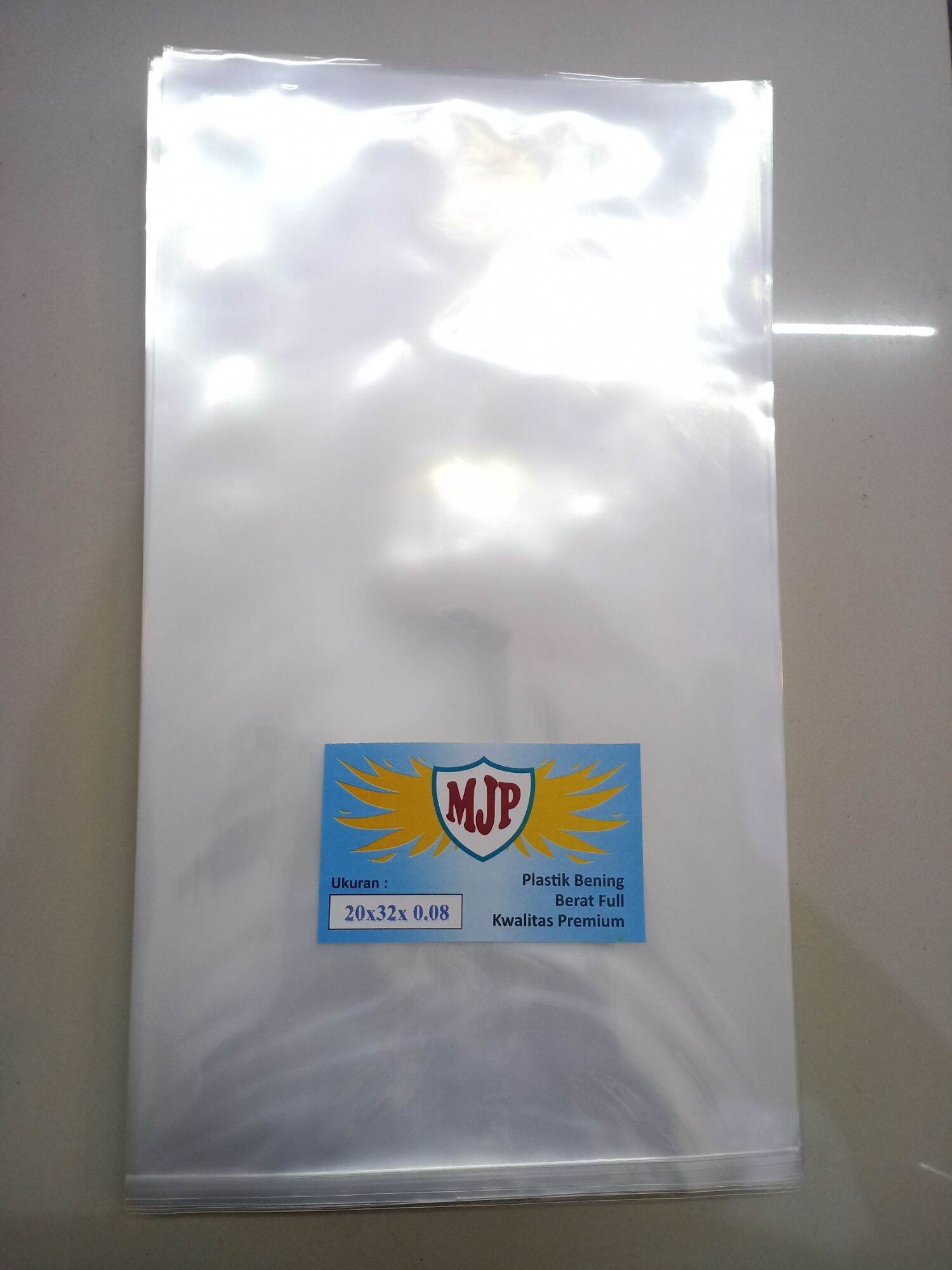 Plastik PP Bening Merek MJP Tebal 0.08 Uk 20x30 20x32 20x35