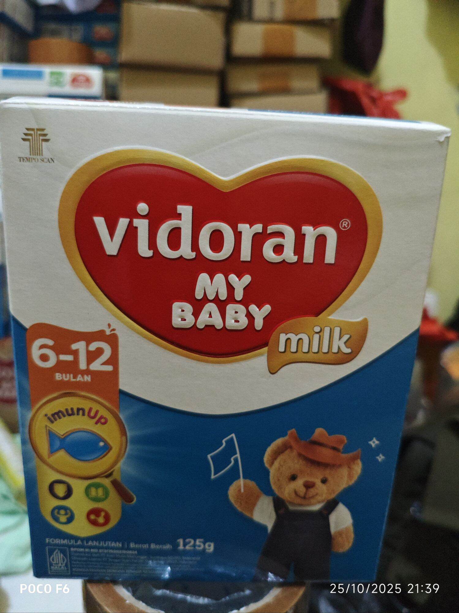Vidoran 6-12 bulan 125gram isi 5 BOX