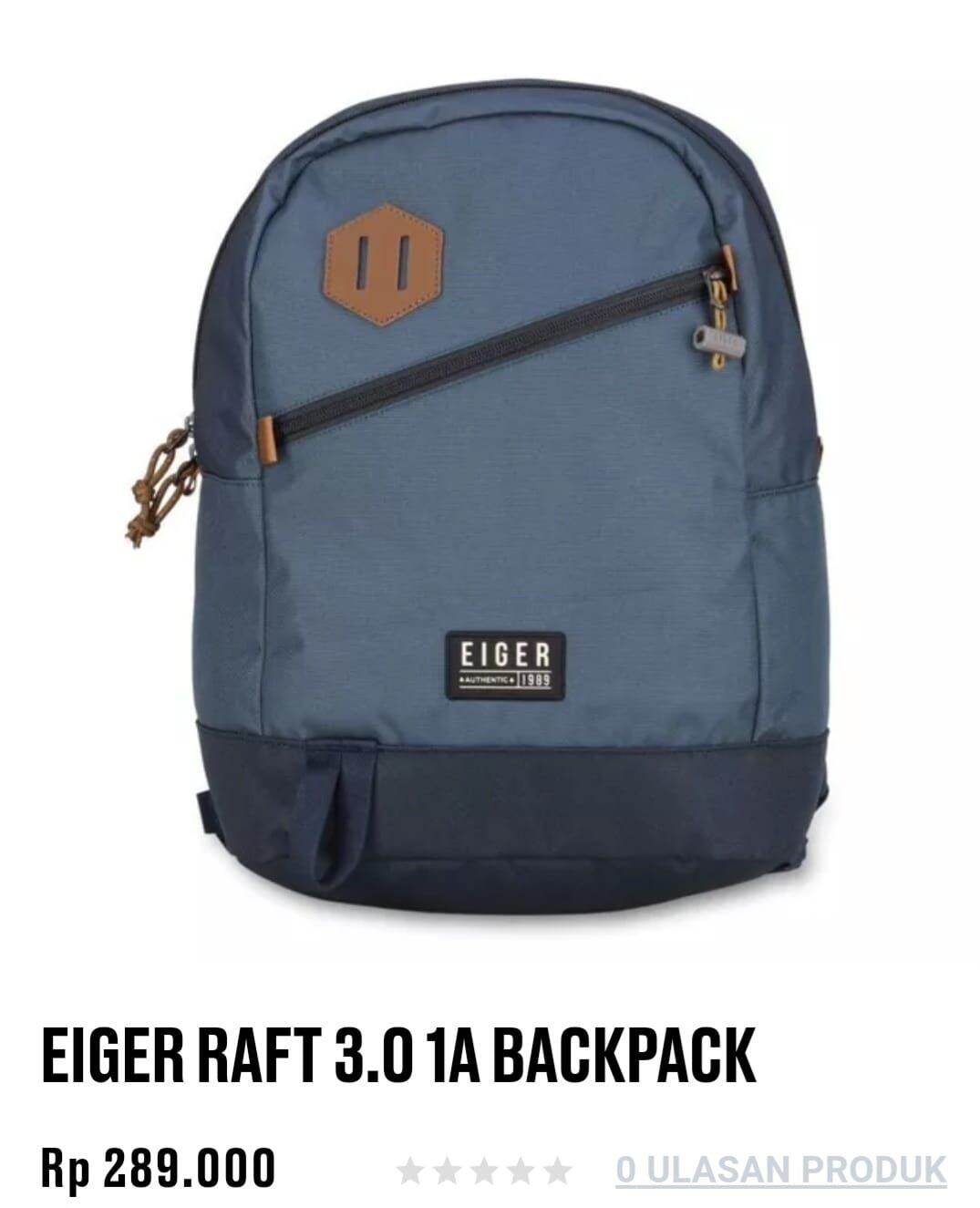 Tas Backpack Eiger Raft 10L Lazada Indonesia