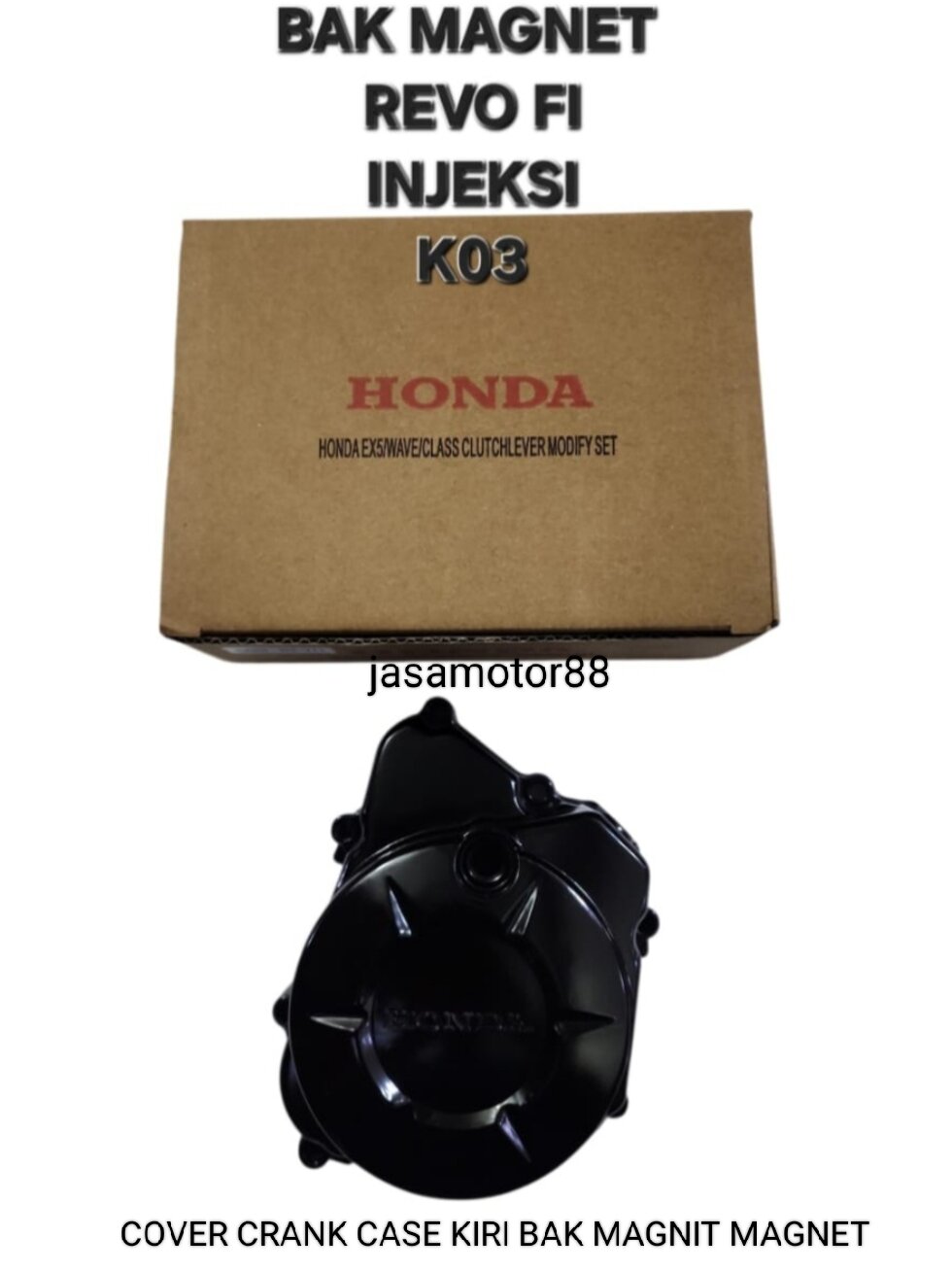 Cover Crank Case Block Bak Magnet Magnit Left Revo Fi K03 Harga 137,000 rupiah*Gratis Ongkir
