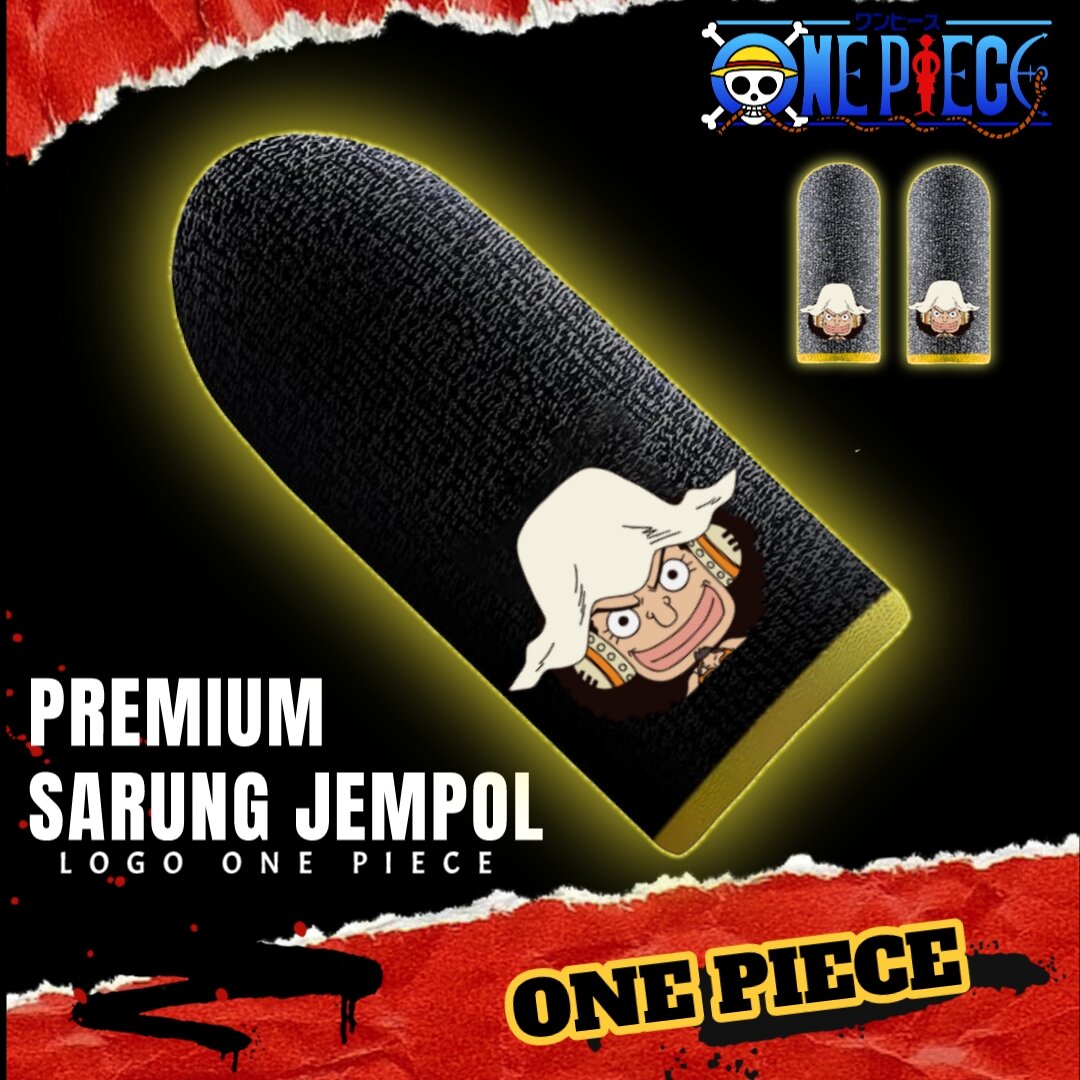 ONE PIECE Sarung Jempol Game Gaming Murah Anti Keringat Basah Licin Premium Harga 9,500 rupiah*Gratis Ongkir