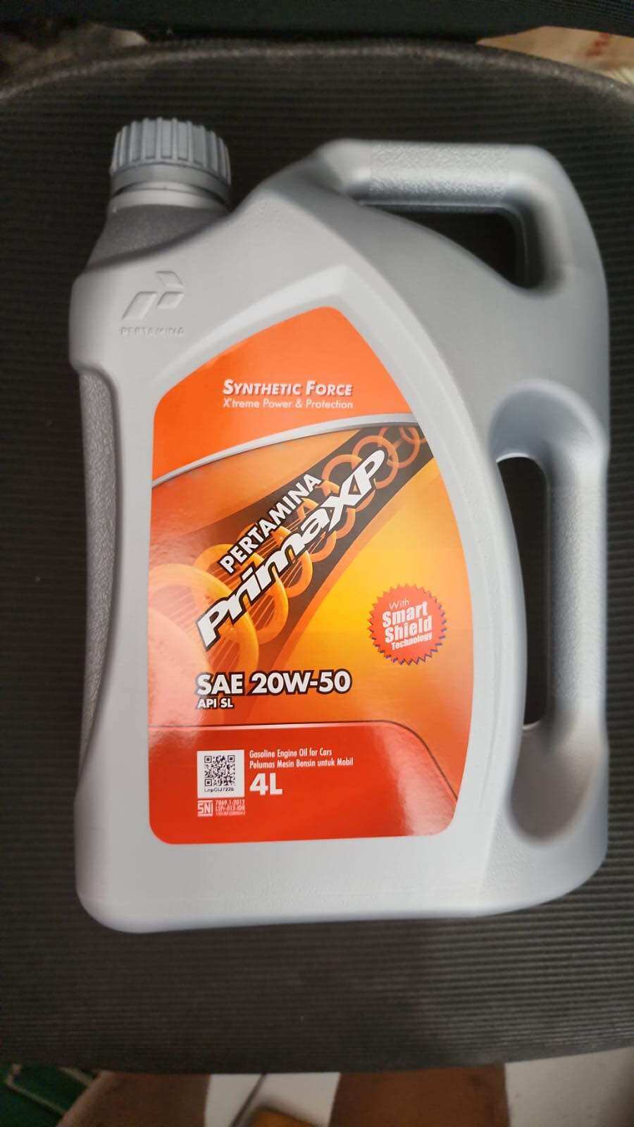 OLI PRIMA XP 20W-50 4 LITER 100% ASLI Harga 202,000 rupiah*Gratis Ongkir