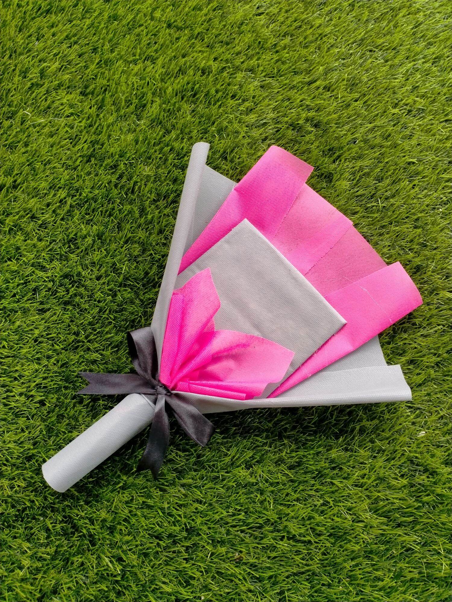 bouqet murah rangka bucket kosong untuk snack warna pink abu | Lazada