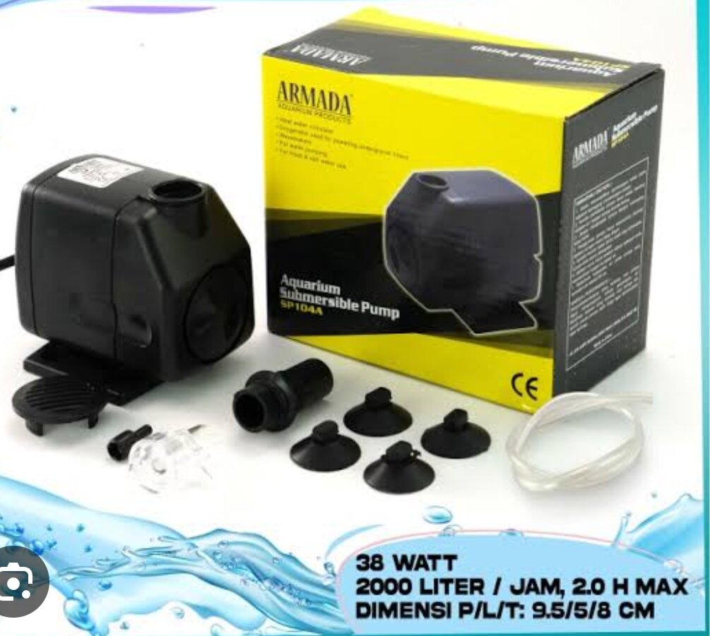 Pompa aquarium Kolam Hidroponik ARMADA SP 104A Submersible pump