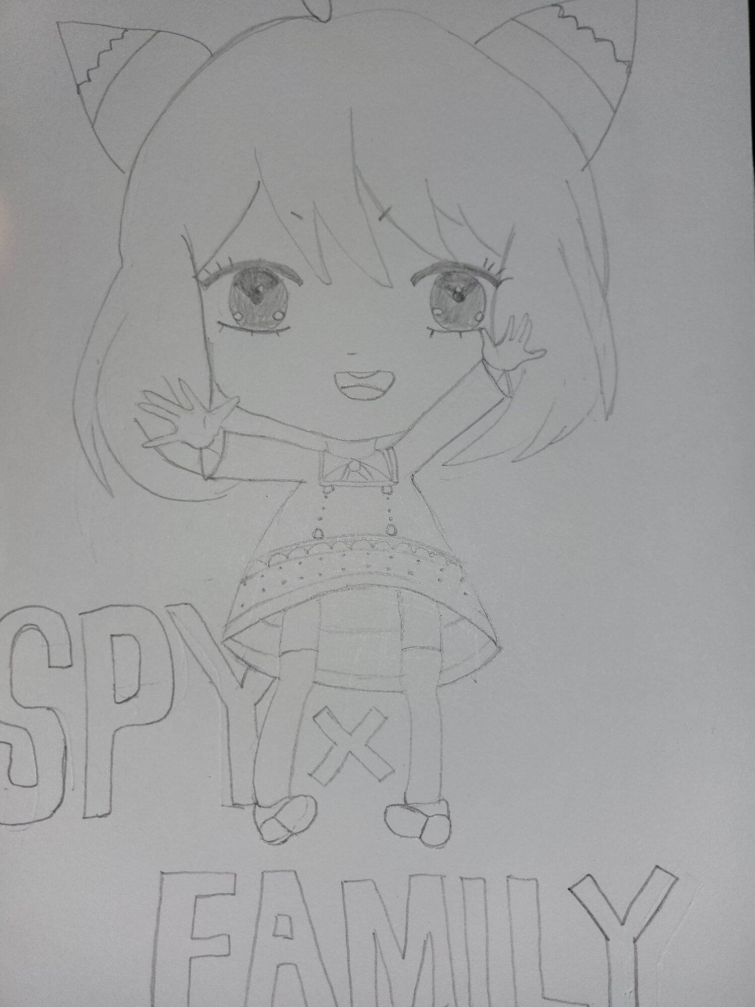 Sketsa anime SPYXFAMILY CHIBI ANYA | Lazada Indonesia