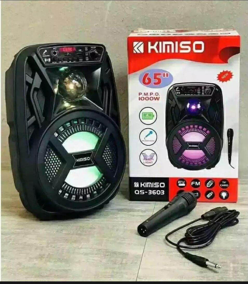 Speaker Bluetooth Kimiso Qs Series Inchi Free Mic Karaoke Fm