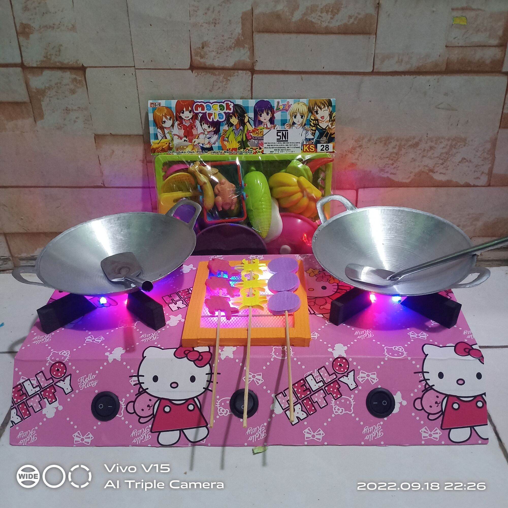 Educational toys/stove led girls' cooking again viral cheap can make hadiah and