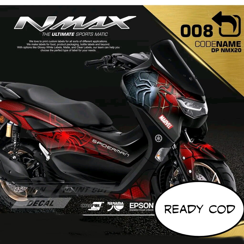 Jual Decal Spiderman Full Body Nmax Terbaru - Aug 2022 ...
