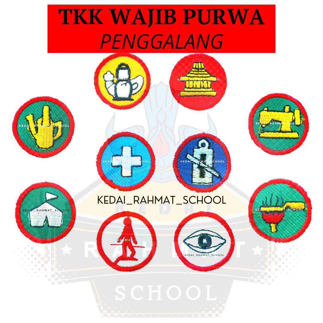 [10pcs] TKK Wajib Tanda Kecakapan Khusus Pramuka Siaga Penggalang