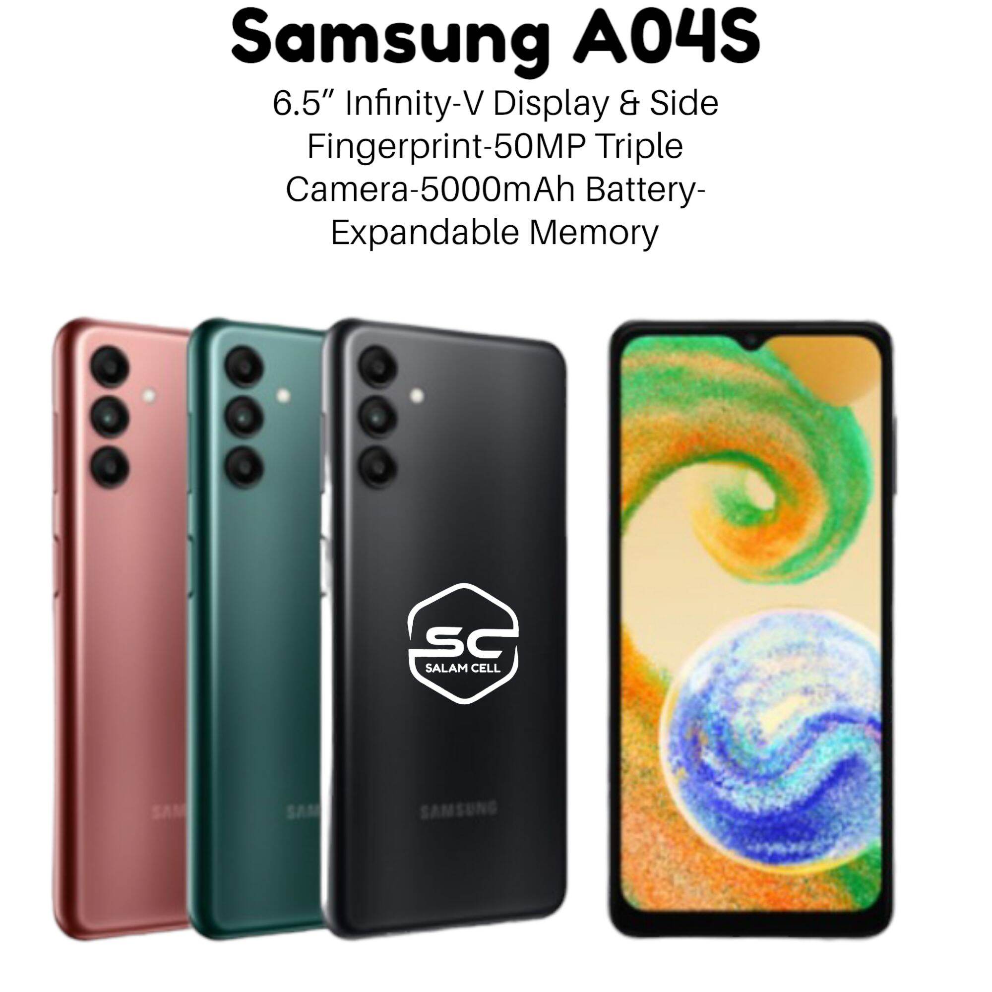 Samsung A04S Ram 4+4/128GB Segel Original Garansi Resmi Harga 1,799,000 rupiah*Gratis Ongkir