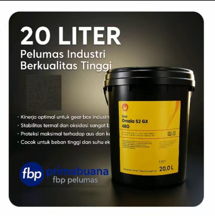 Shell Omala S2 GX oil gearbox 460 contents-20 liters pail packaging Harga 1,250,000 rupiah*Gratis Ongkir
