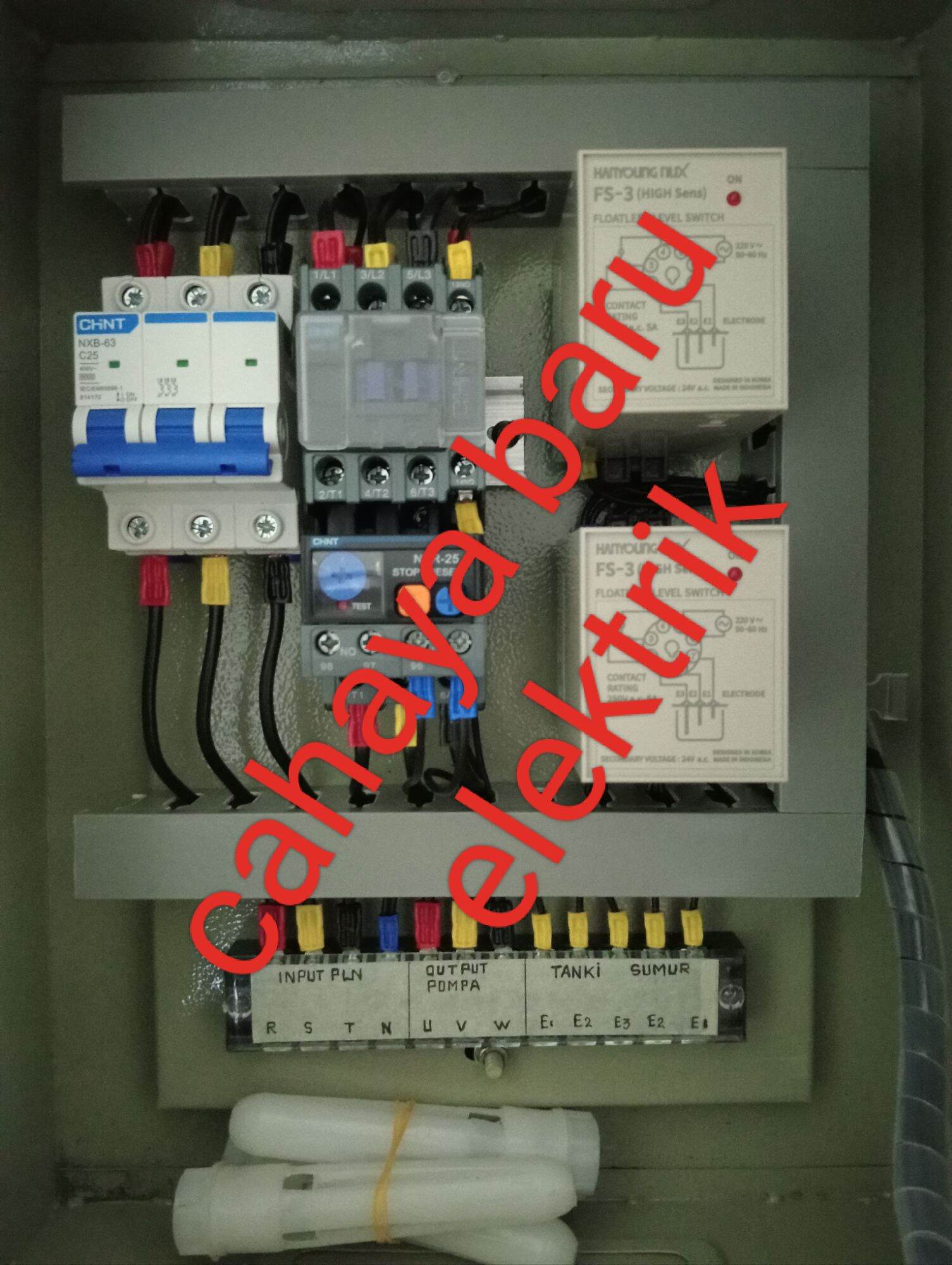 Panel Pompa submersibel 2,2 kw (3 HP) 3 Phase 2 kontrol tanki dan sumur ...