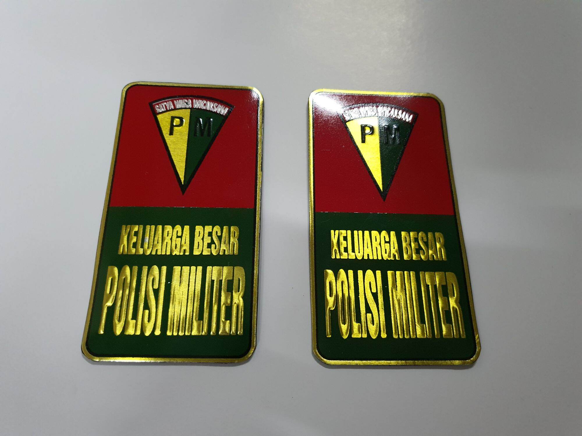 Emblem Plat Mobil Tempel Polisi Militer Plat Mobil Polisi Militer