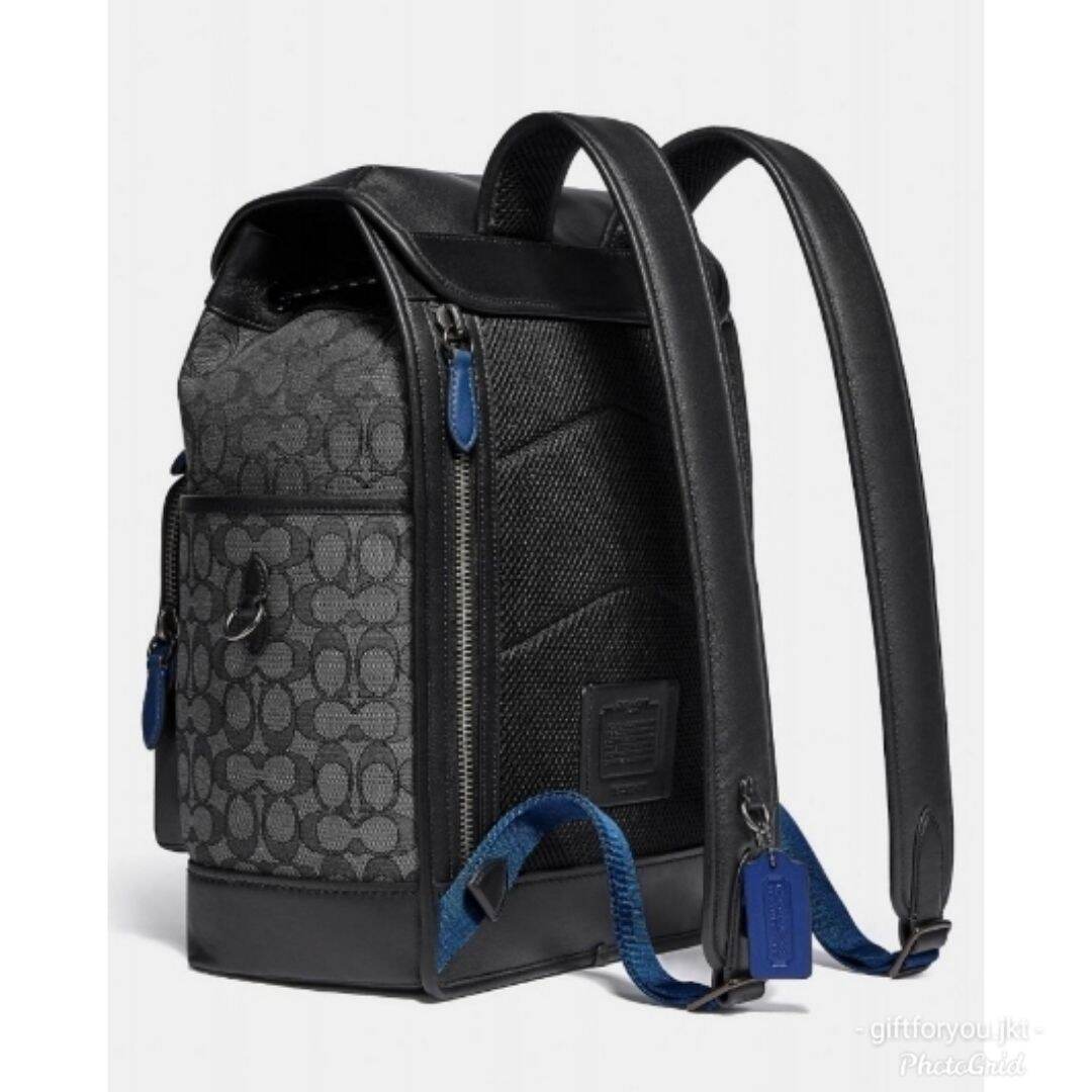 league flap backpack coach