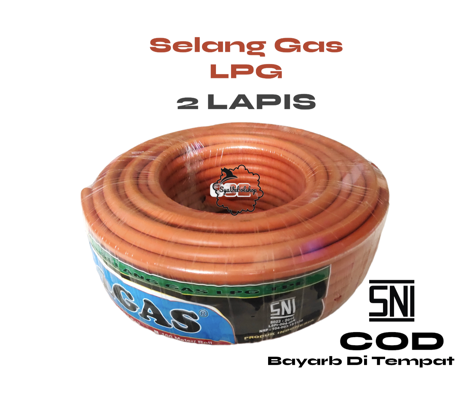 Selang Gas Roll Lpg Orange Lapis Harga Per Meter Lazada Indonesia