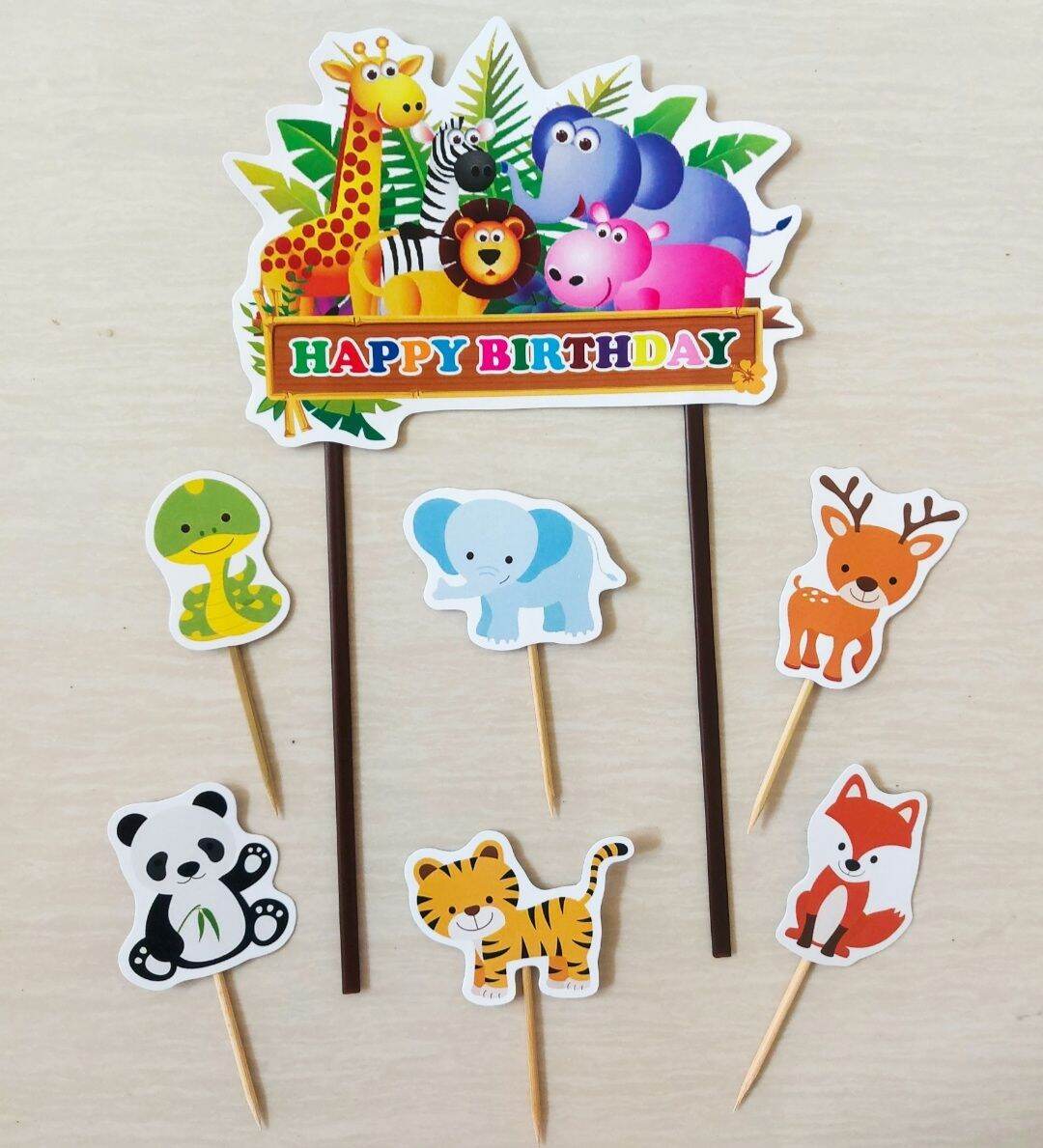 TOPPER ZOO ANIMAL / TOPPER ANIMAL ZOO / CAKE TOPPER ZOO ANIMAL / CAKE TOPPER ANIMAL ZOO / TOPPER