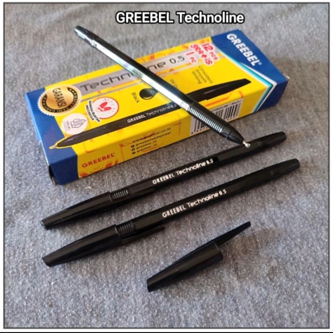 1 Pak Pulpen Greebel Technoline 0.5mm