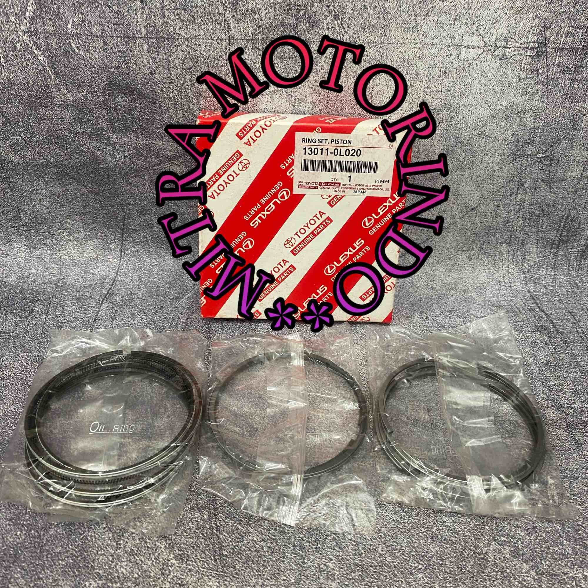 Ring Piston/Ring Seher Toyota Innova Diesel 2.5cc/2KD Old 1Set STD /0.50 13011-0L020/13013-0L020 Harga 615,000 rupiah*Gratis Ongkir