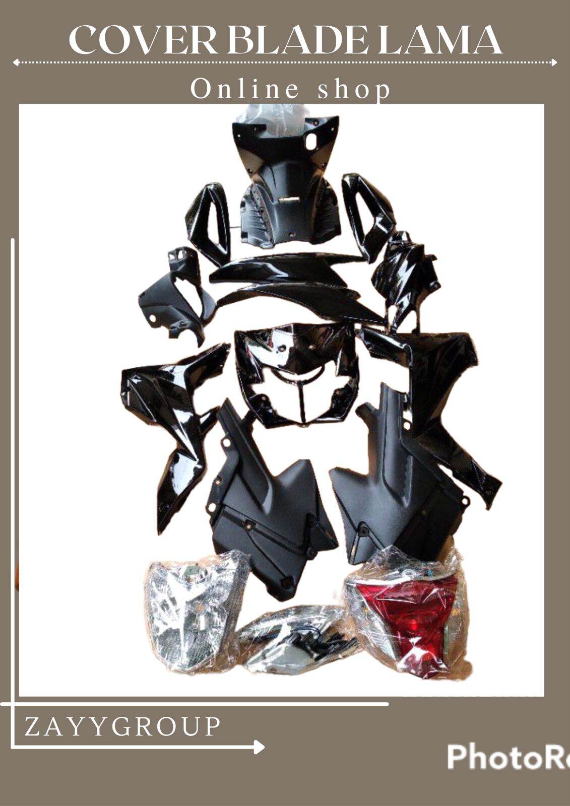 Full Body Kasar Alus Dan Lampu Motor Honda Blade Lama 2009 Warna Hitam Harga 1,404,000 rupiah*Gratis Ongkir