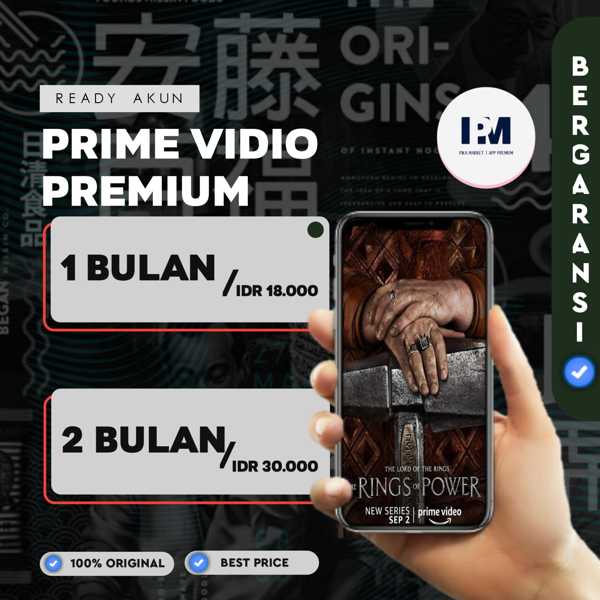 PRIME VIDEO | AMAZON PRIME PRIVATE/SHARING Harga 15,000 rupiah*Gratis Ongkir