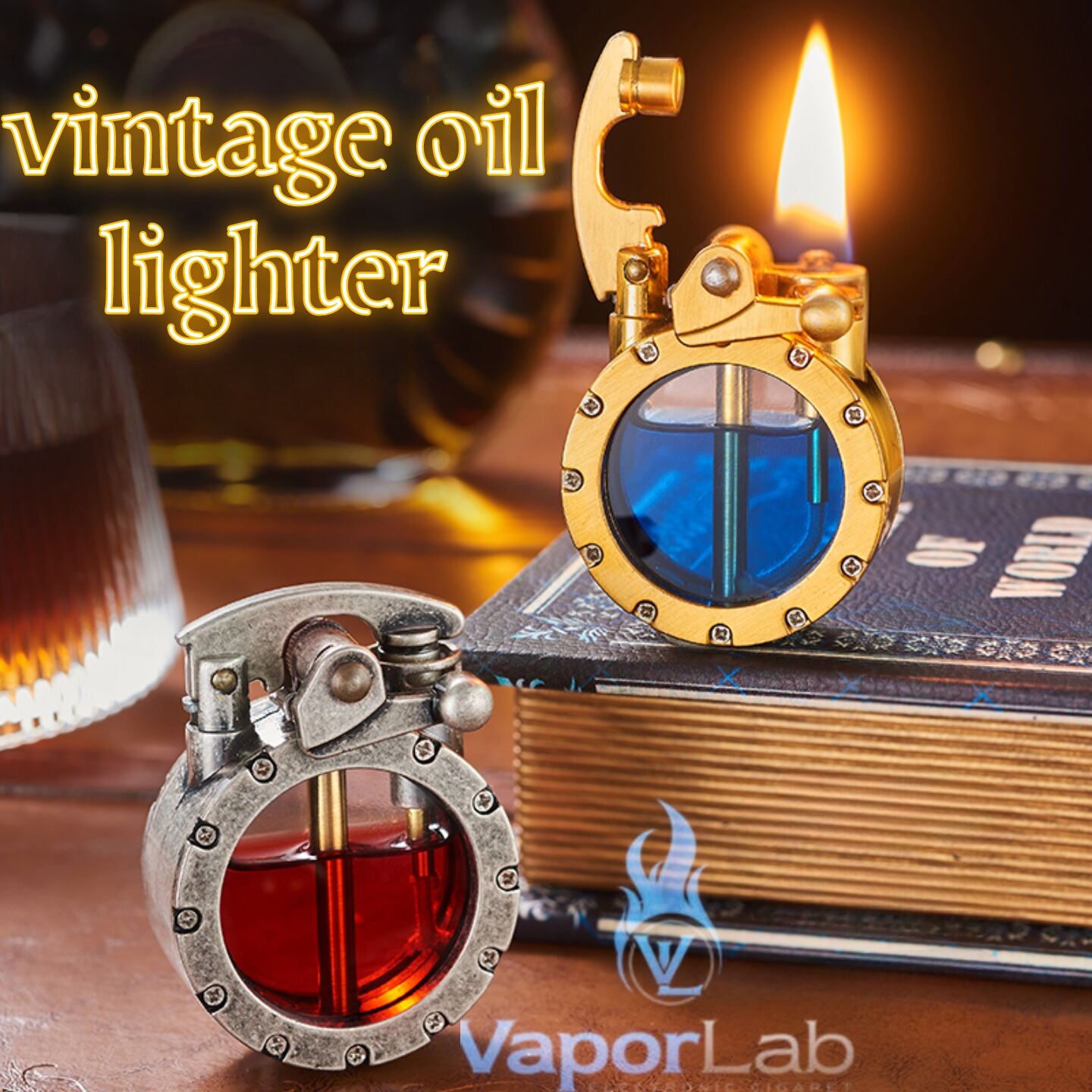 korek api klasik transparant sumbu minyak vintage oil lighter giftbox ...