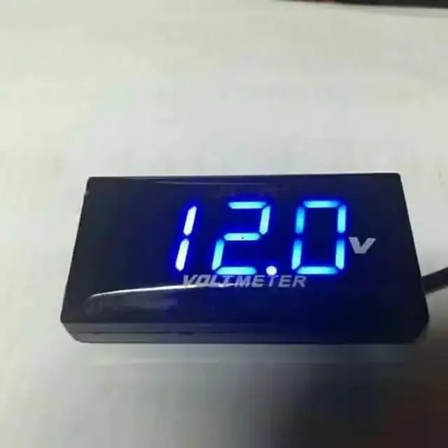 Voltmeter volt meter aki atau pengukur suhu aki digital universal