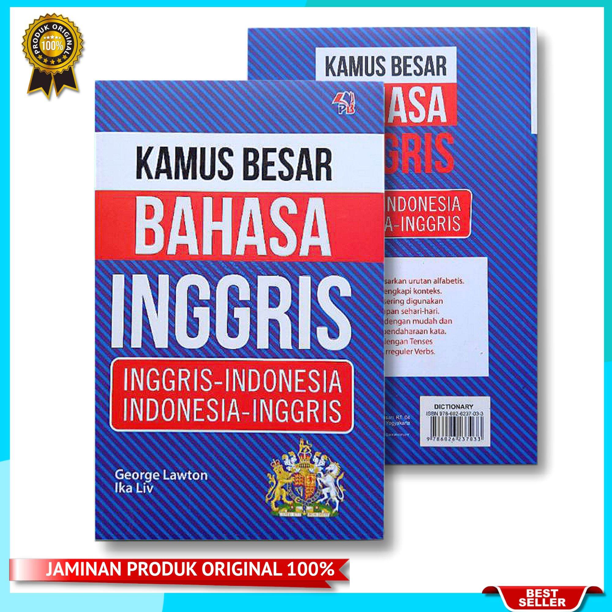 KAMUS BAHASA INGGRIS LENGKAP : Besar Inggris - Indonesia, Indonesia - Inggris, INDEX Abjad, Pustaka Baru Press. 