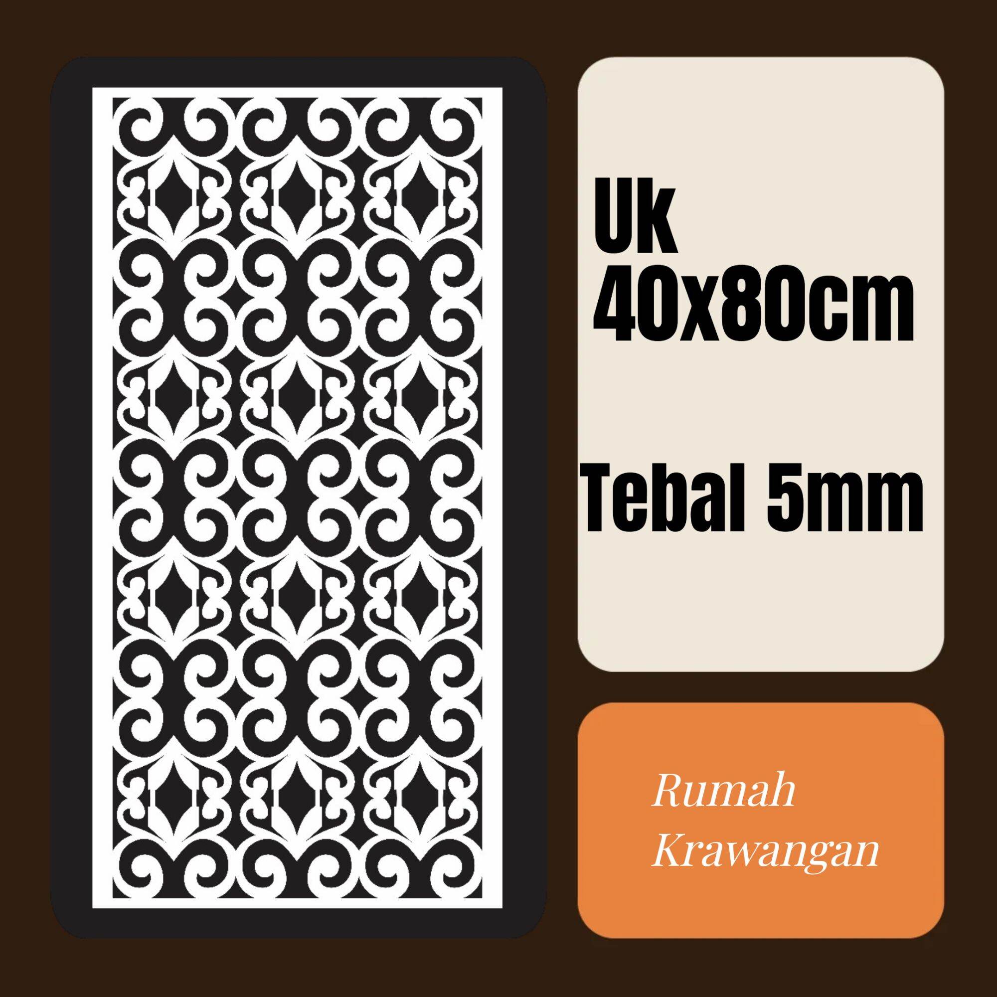 krawangan pvc board/foam board uk 40x80cm tebal 5mm - RK18