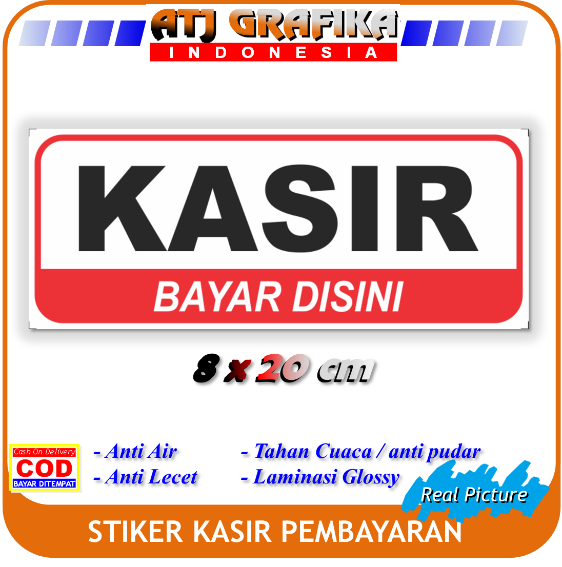 Stiker New Kasir Pembayaran Sticker Bayar Uang Toko Kantor Lazada Indonesia 3223