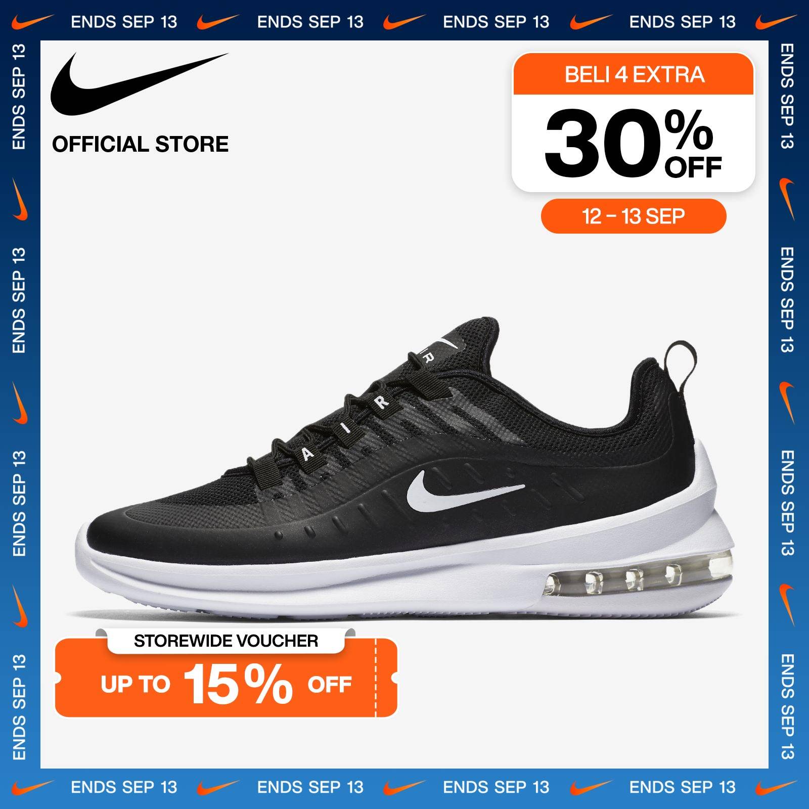 Sneakers Nike Axis Nere Nike Sepatu Pria Ebernon Low Premium Putih