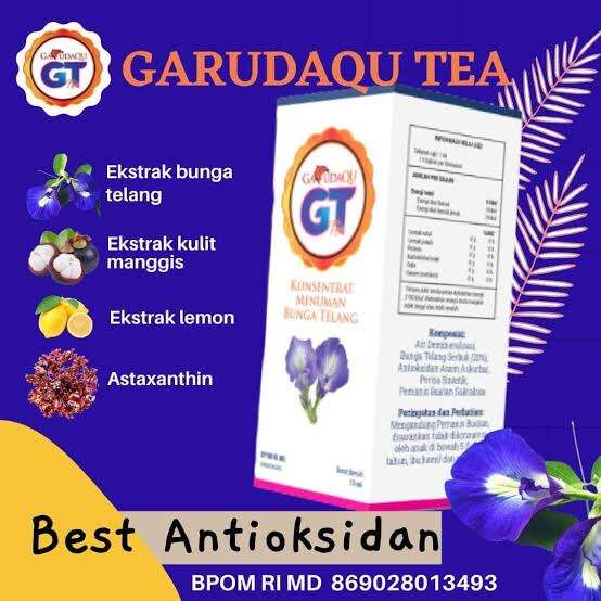 GT garudaqu teh bunga Telang Diabetes Jantung Kolesterol Katarak