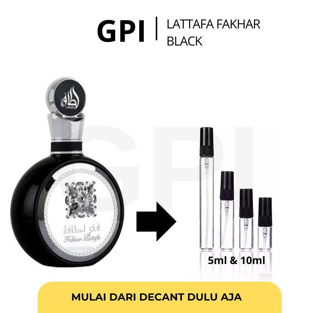 Decant parfum Lattafa fakhar black Parfum pria tahan lama Dupe