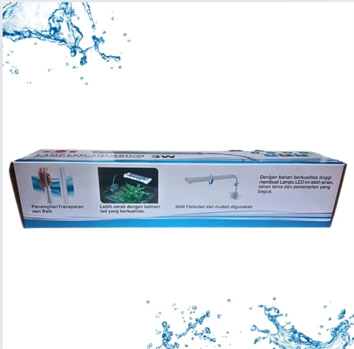 Lampu led jepit aquarium aquascape YAMANO 3WATT