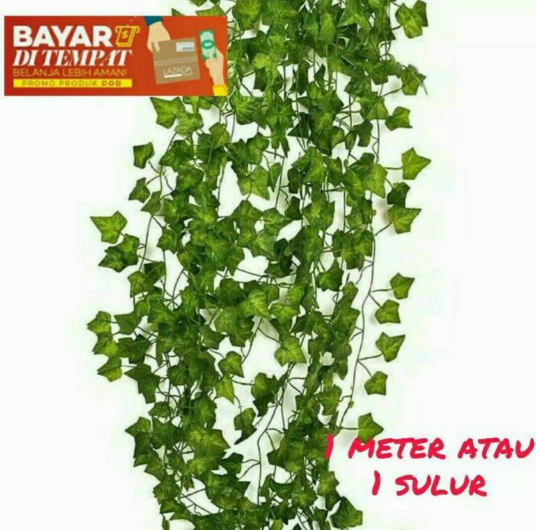 Daun Rambat (1 meter /1 sulur) Bunga Plastik/ Daun Rambat Bunga Palsu/tanaman Artifisial