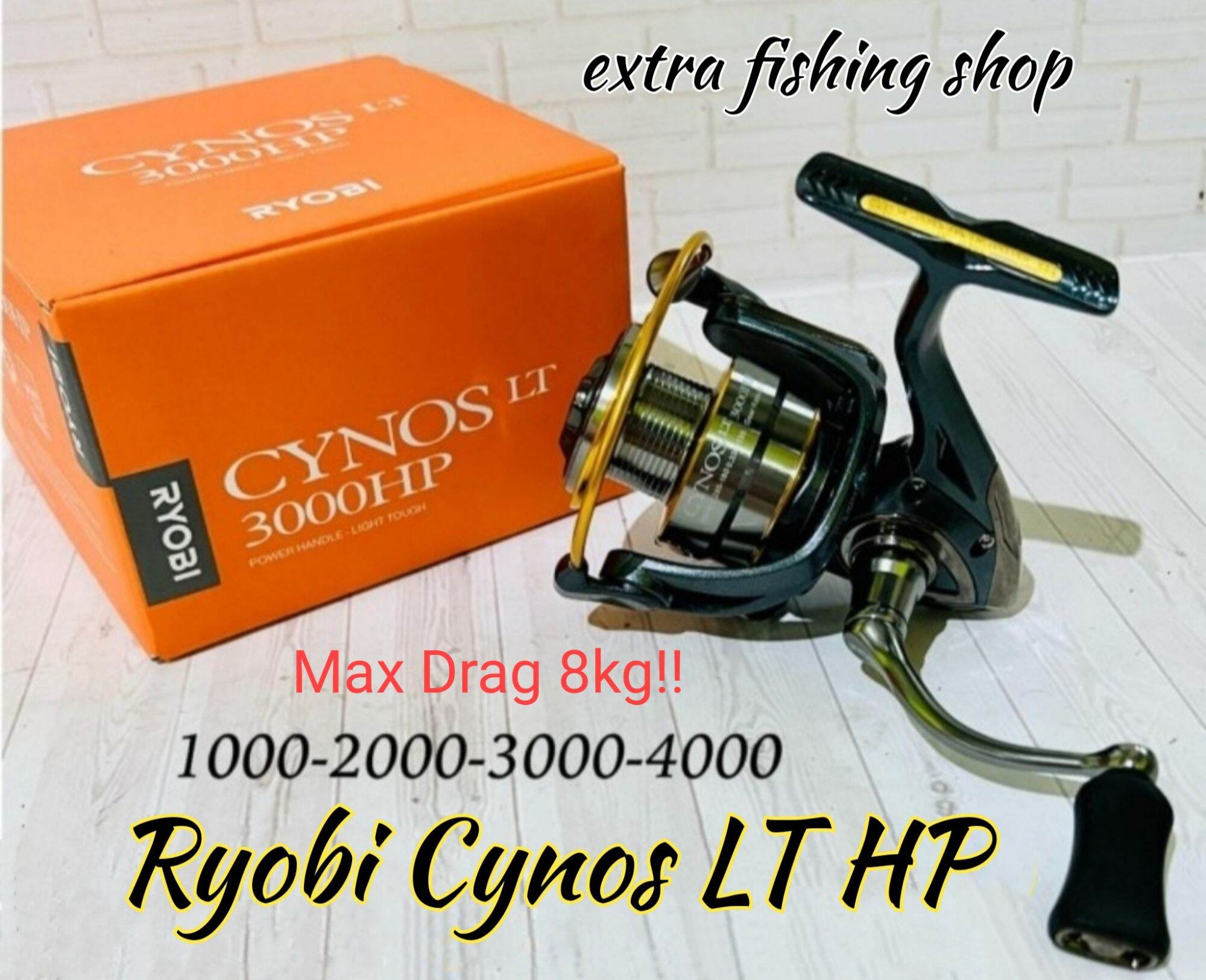 COD] Reel Ryobi Cynos LT 1000 2000 3000 4000 HP Power Handle, Max Drag  Kuat, Model Terbaru