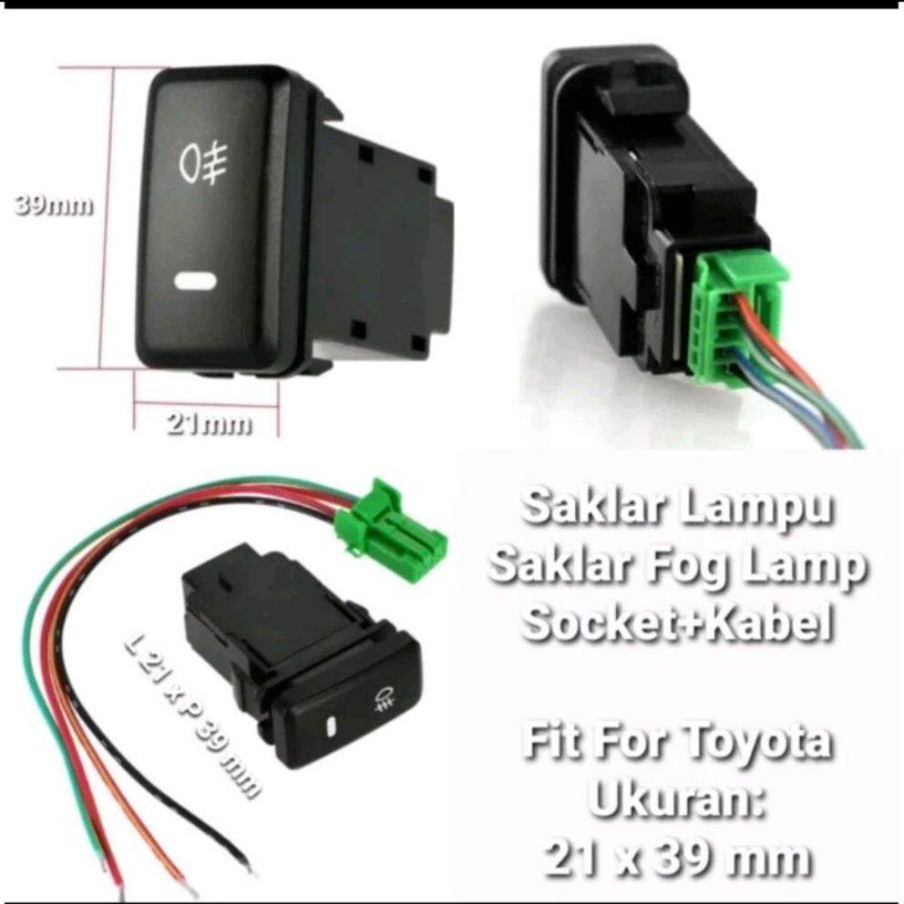 saklar lampu mobil Toyota saklar lampi kabut/switch fog lamp mobil toyota kontak lampu toyota Harga  37,500 Ringgit*Penghantaran Percuma