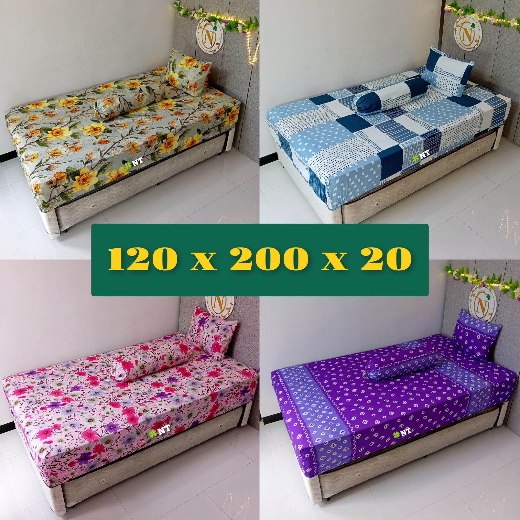 120x200x20 best selling home made bed sheets characters and abstract
