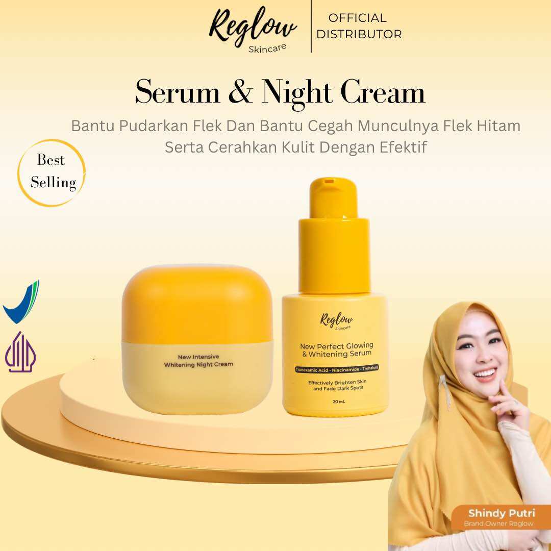 Reglow Perfect Combo Glowing and Whitening Serum | Reglow Intensive Whitening Night Cream | Skin Care