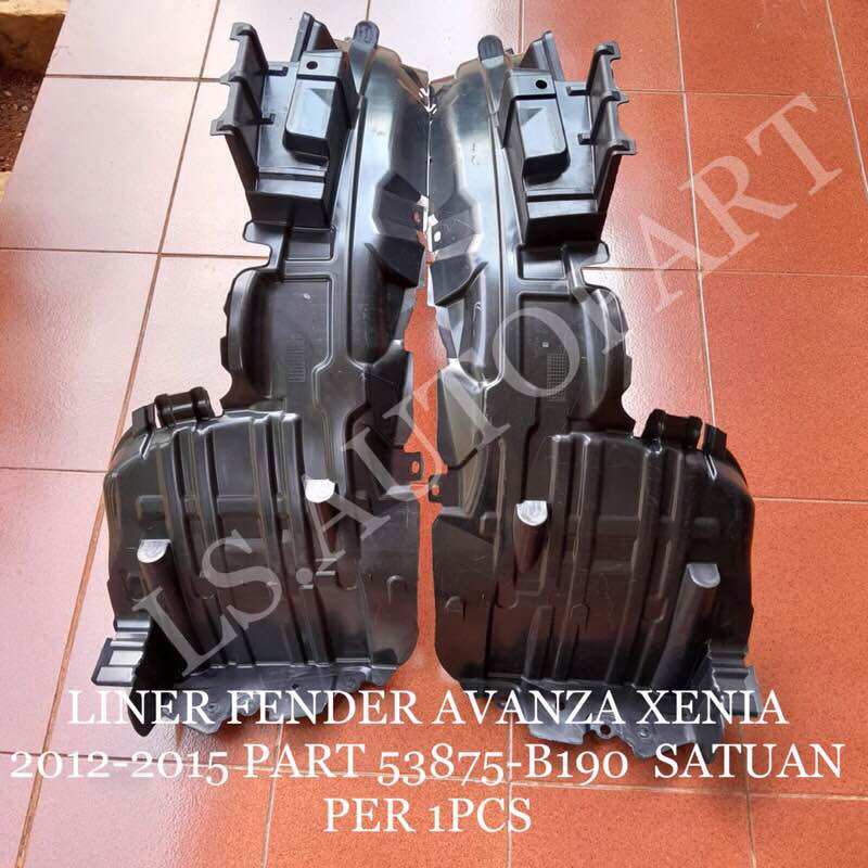 LINER FENDER AVANZA XENIA 2012-2015 PART 53875-B190 ORIGINAL TOYOTA Giá 165,052 Đồng*Miễn phí vận chuyển