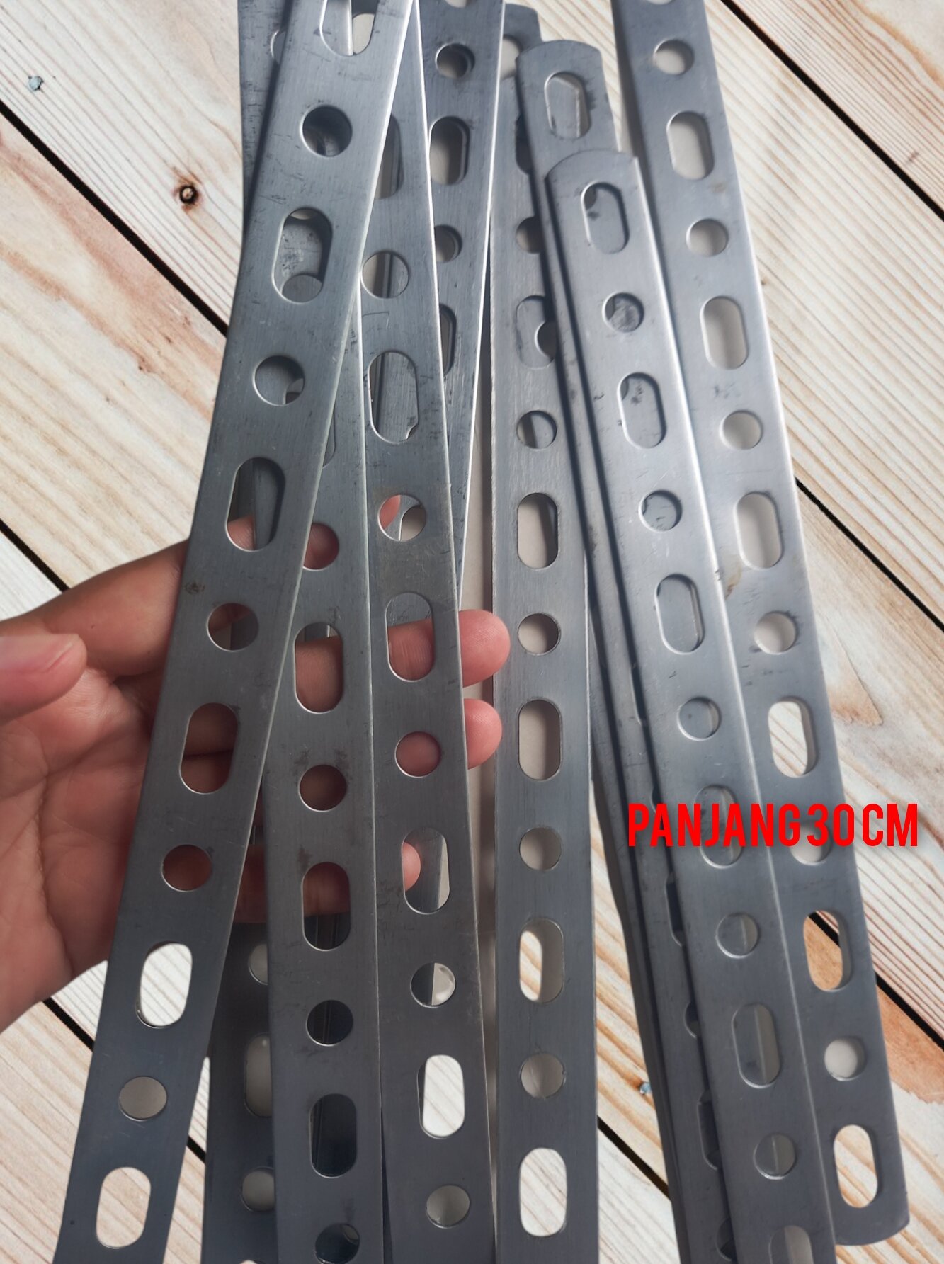 Breket Plat Besi Bolong Bracket Besi Plat Bolong Serbaguna Multifungsi Modif Motor Variasi 5196