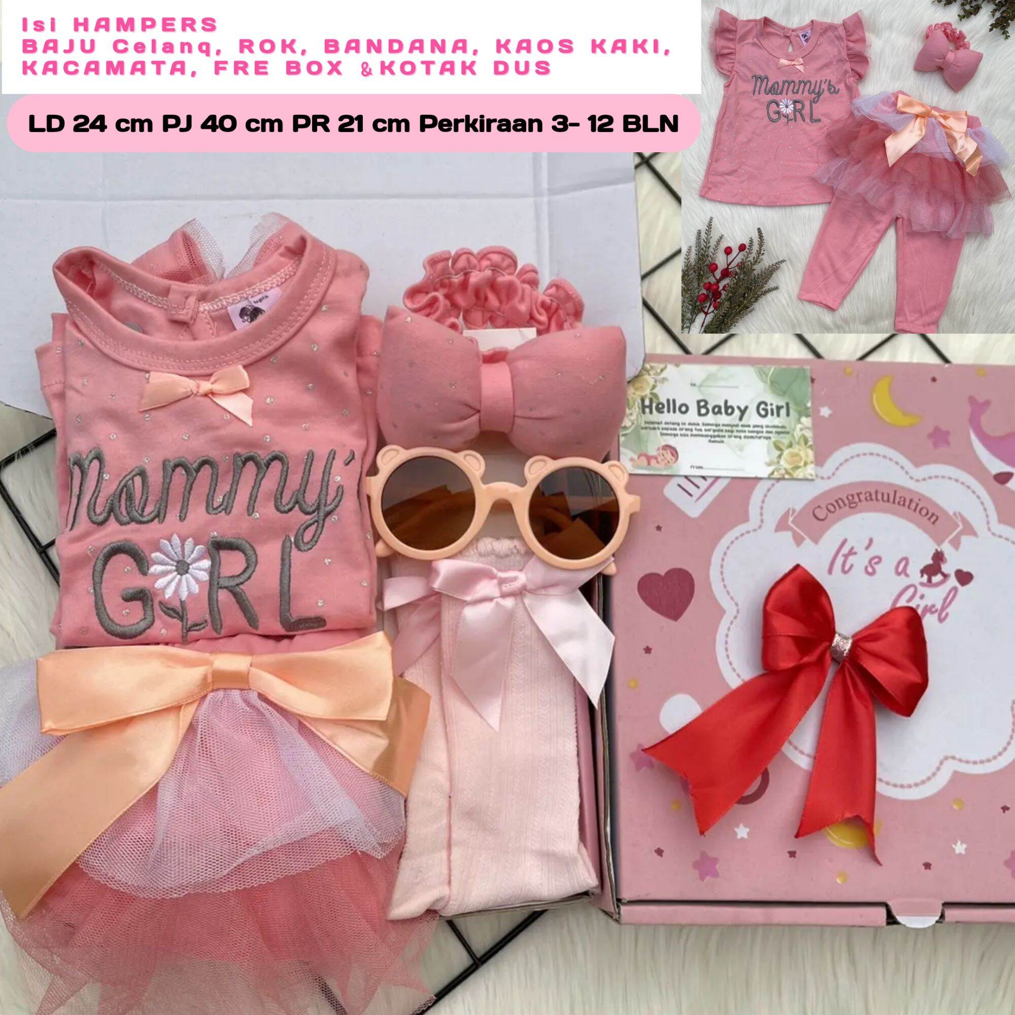 Kado lahiran anak Bayi Perempuan/ Hadiah anak cewek / Hampers baby girls