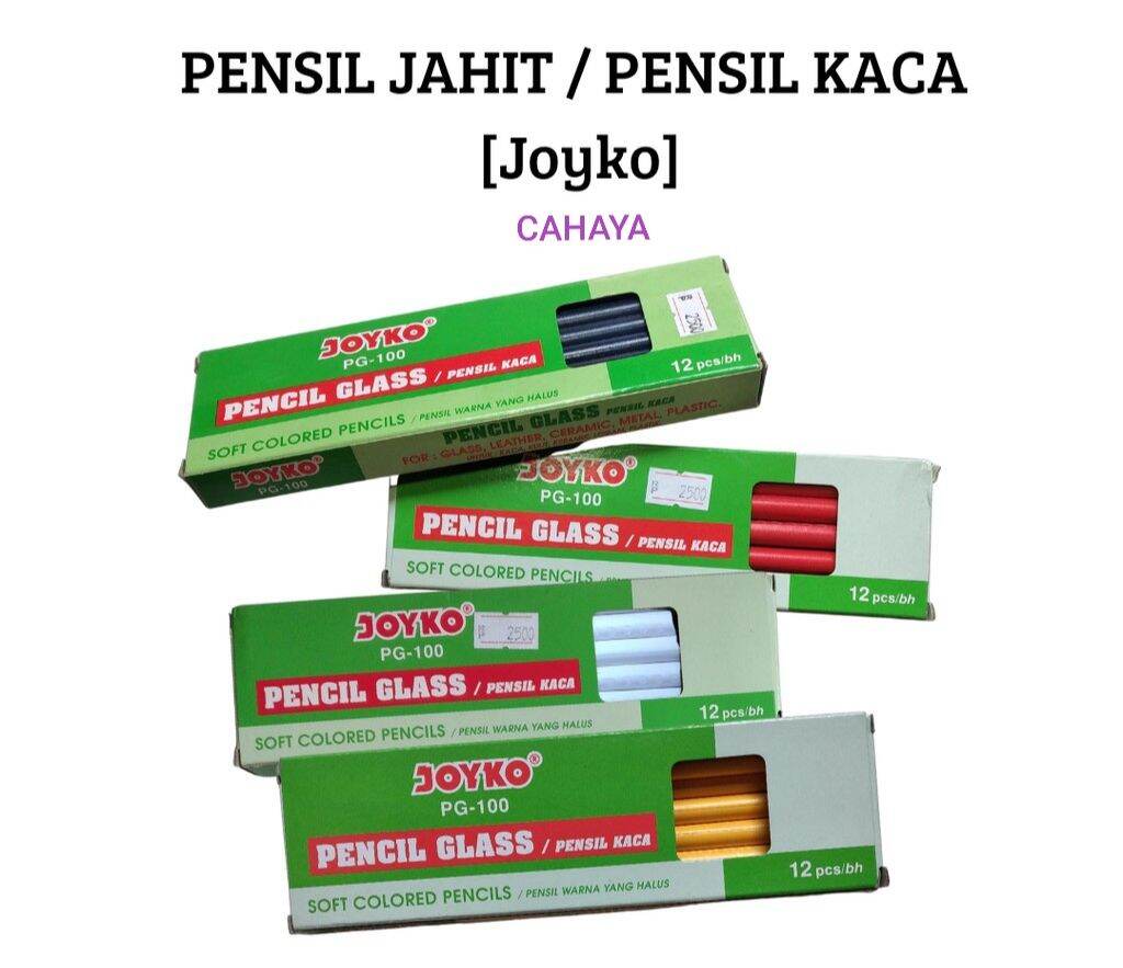 Pensil Joyko Penanda Kaca/Pensil Pola/Pensil Kapur/Kapur Penanda Kain 1 Kotak isi 12 pcs
