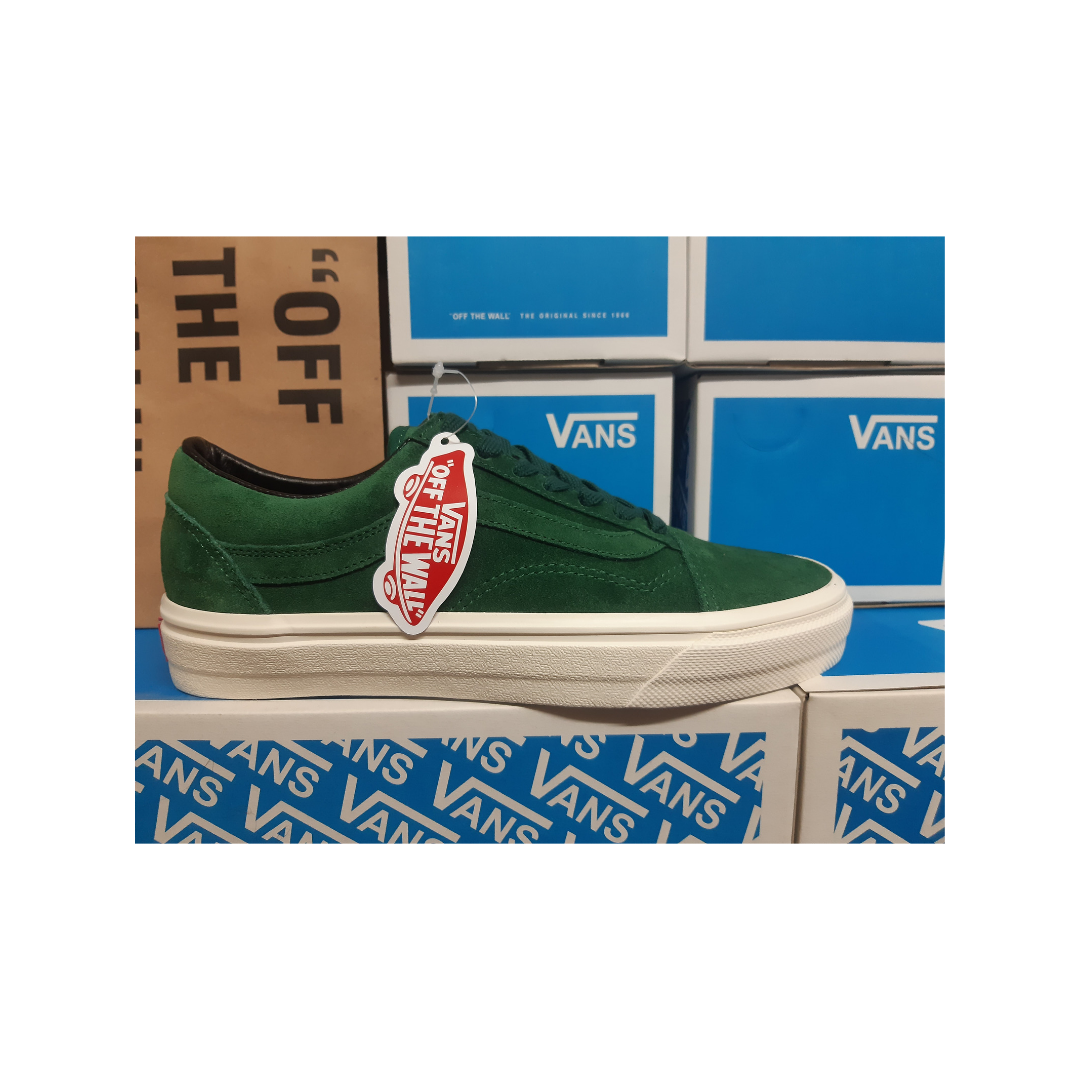 green custom vans