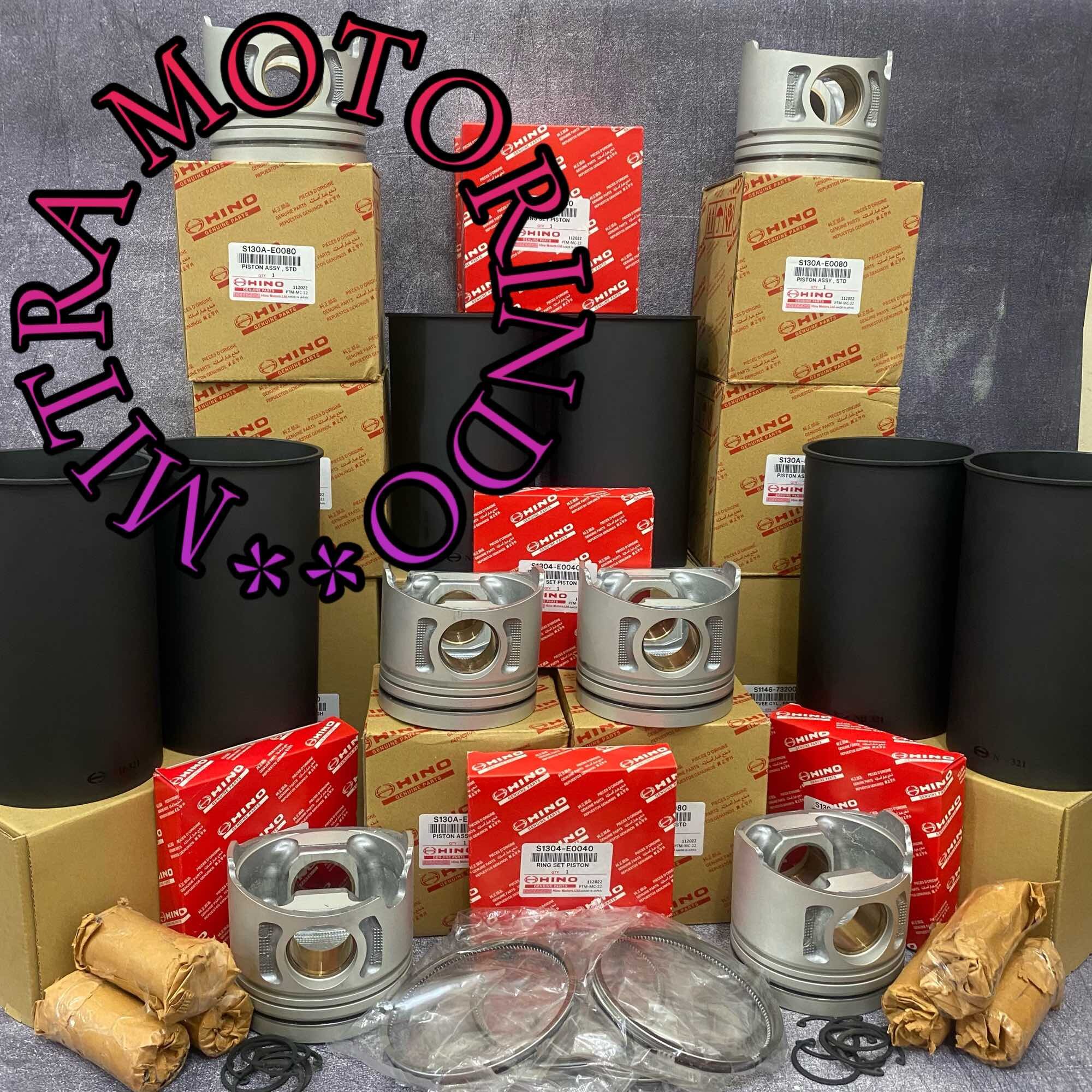 Liner Kit Hino J08CT (Euro 1 Top Ring 2.5 MM)Paket Overhoul Liner + Piston + Ring Piston 1Set STD Type A Harga 9,100,000 Ringgit*Penghantaran Percuma