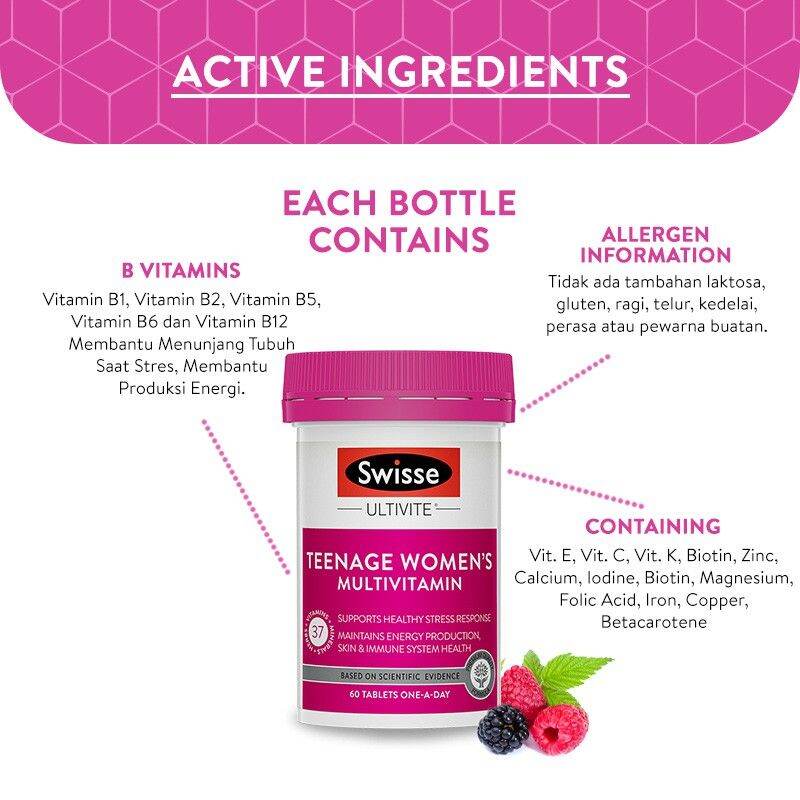 Swisse Teenage Men's Multivitamin-Swisse Teenage Women's Multivitamin ...