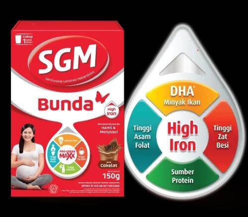 SGM bunda pro-gresmaxx tinggi zat besi bubuk 300gr